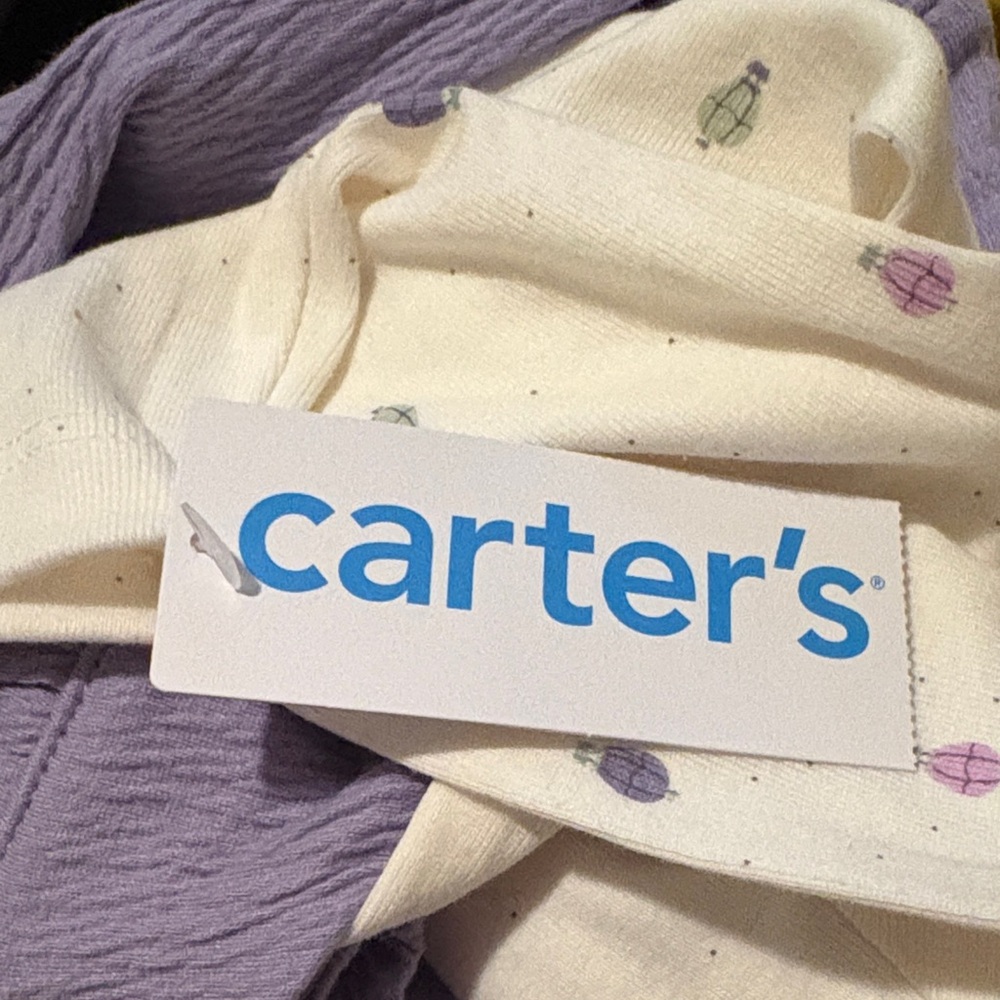 Carter's Purple Ruffle Jumpsuit - Picture 4 of 4